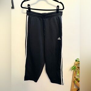adidas Black Cropped Joggers
